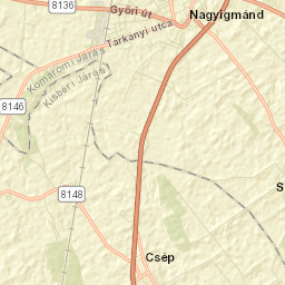 Nagyigmánd Street Map
