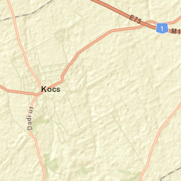 Kocs Street Map