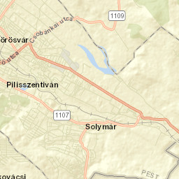 Pilisszentiván Street Map