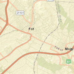 Mogyoród Street Map