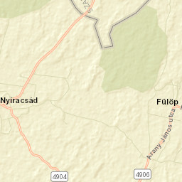 Nyíradonyi Járás Street Map