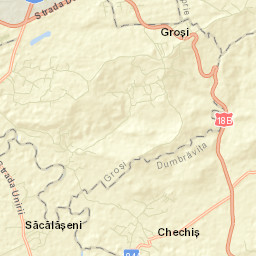 Comuna Groşi Street Map