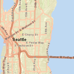 City of Seattle, Wa, Us Street Map