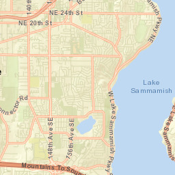 West Lake Sammamish Street Map