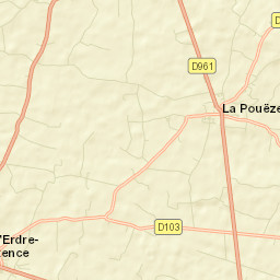 La Pouëze Street Map