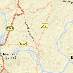 Feneu Street Map