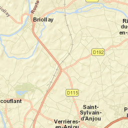 Pellouailles-les-Vignes Street Map