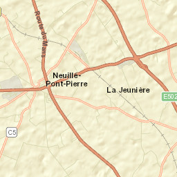 Neuillé-Pont-Pierre Street Map