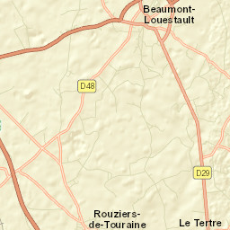 Beaumont-la-Ronce Street Map