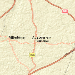 Villedômer Street Map