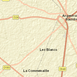 Argent-sur-Sauldre Street Map