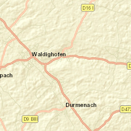 Waldighofen Street Map