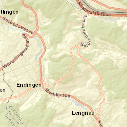 Bezirk Zurzach Street Map