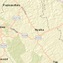 Pannonhalma Street Map