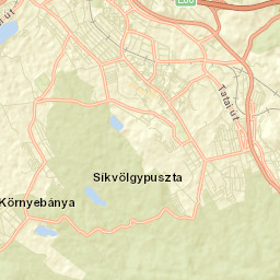 Bánhida Street Map
