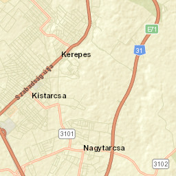 Nagytarcsa Street Map