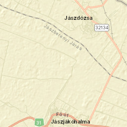 Jászjákóhalma Street Map