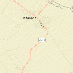 Tiszanána Street Map