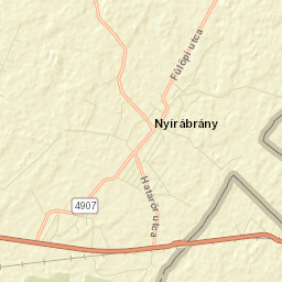 Nyírábrány Street Map