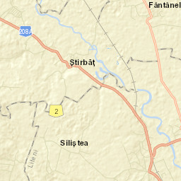 Fântânele Street Map