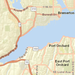 Bremerton Street Map