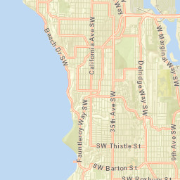 White Center Street Map