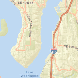 Mercer Island Street Map