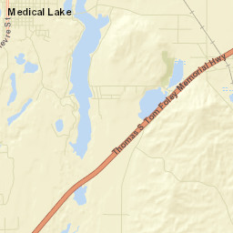 Medical Lake Street Map