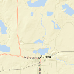 Aurora Street Map