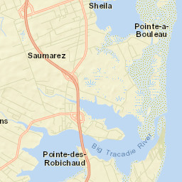 Tracadie-Sheila Street Map