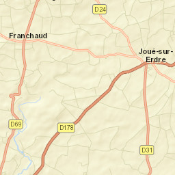 Bourg de Joué-sur-Erdre Street Map
