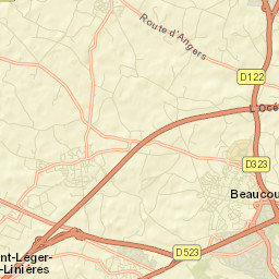 Beaucouzé Street Map