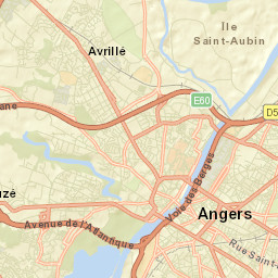 Angers Street Map