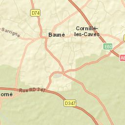 Département de Maine-et-Loire Street Map