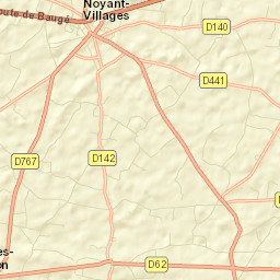 Noyant Street Map