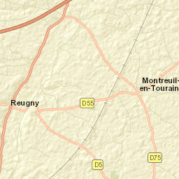 Reugny Street Map