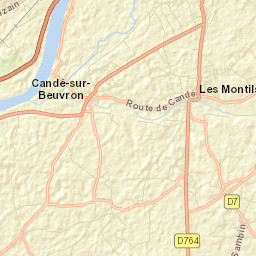 Candé-sur-Beuvron Street Map