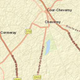 Cour-Cheverny Street Map