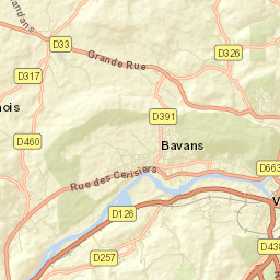 Bavans Street Map