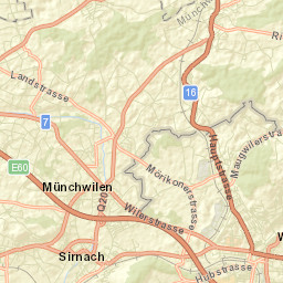 Bronschhofen Street Map
