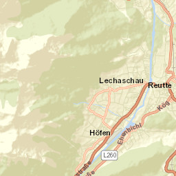 Reutte Street Map