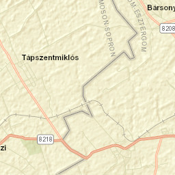 Bakonybánk Street Map