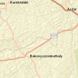Ászár Street Map