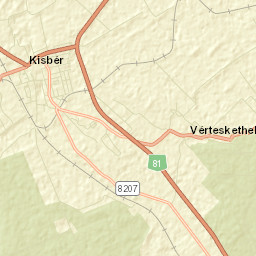 Vérteskethely Street Map