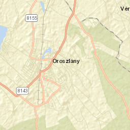 Oroszlány Street Map