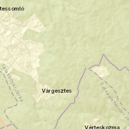 Várgesztes Street Map