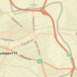 Budapest XVII. kerület Street Map