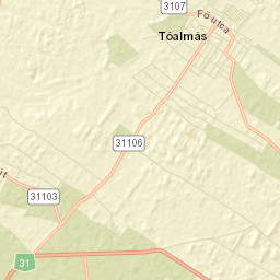 Tóalmás Street Map