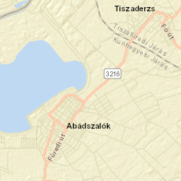 Abádszalók Street Map