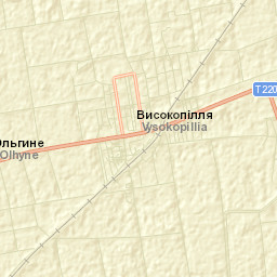Vysokopillya Street Map